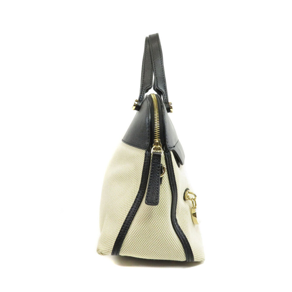 Furla Piper Two Tone Handbag Canvas Leather - Picture 3 of 10